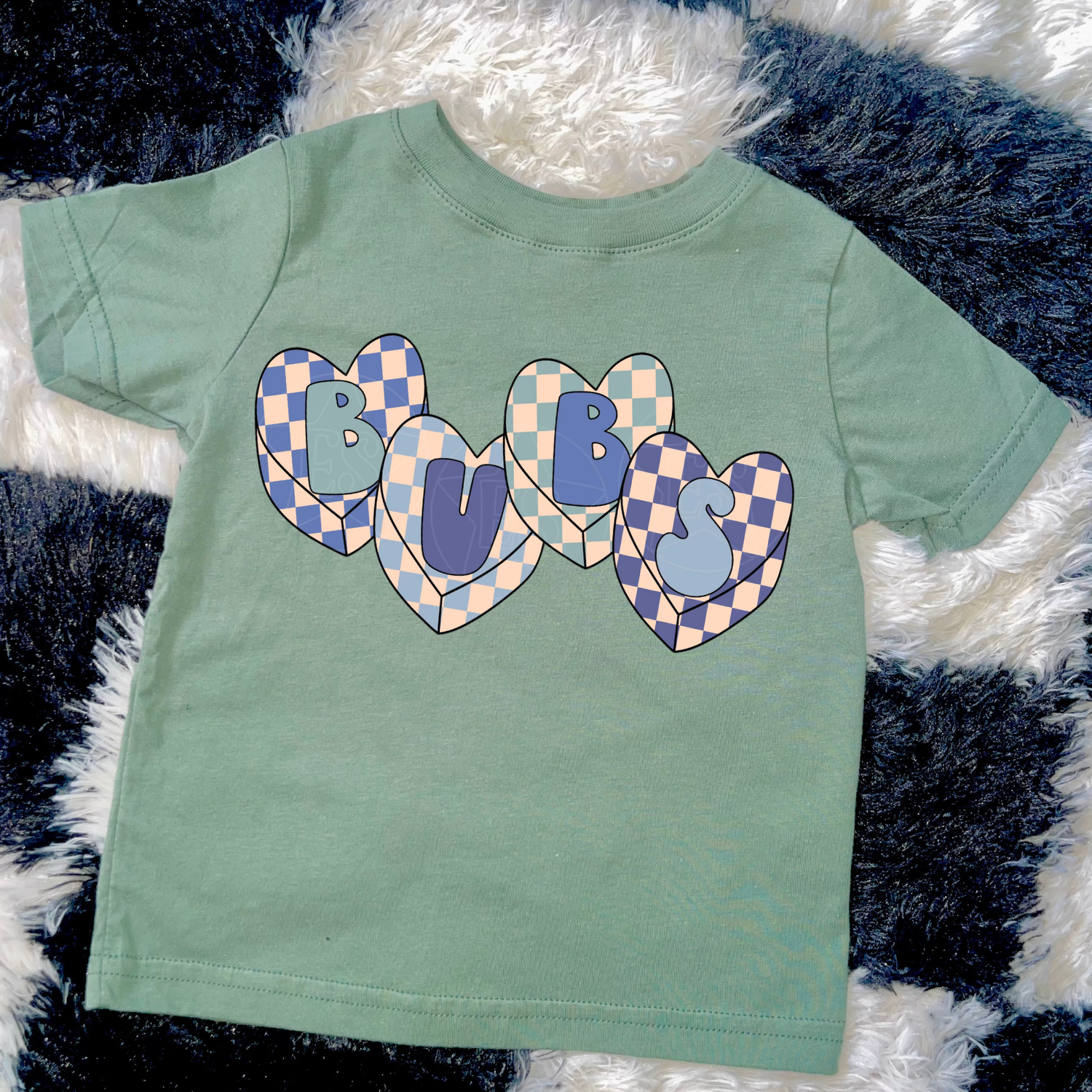 bubs candy heart tshirt