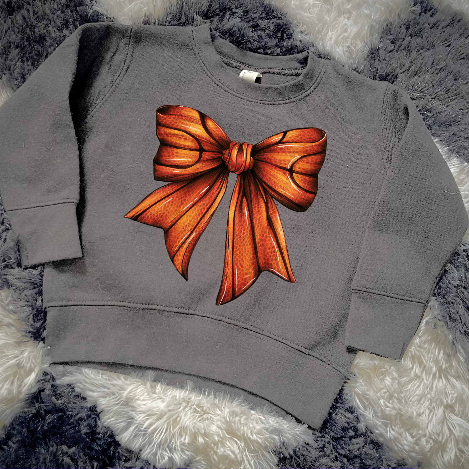 Baskett ball bow sweatshirt