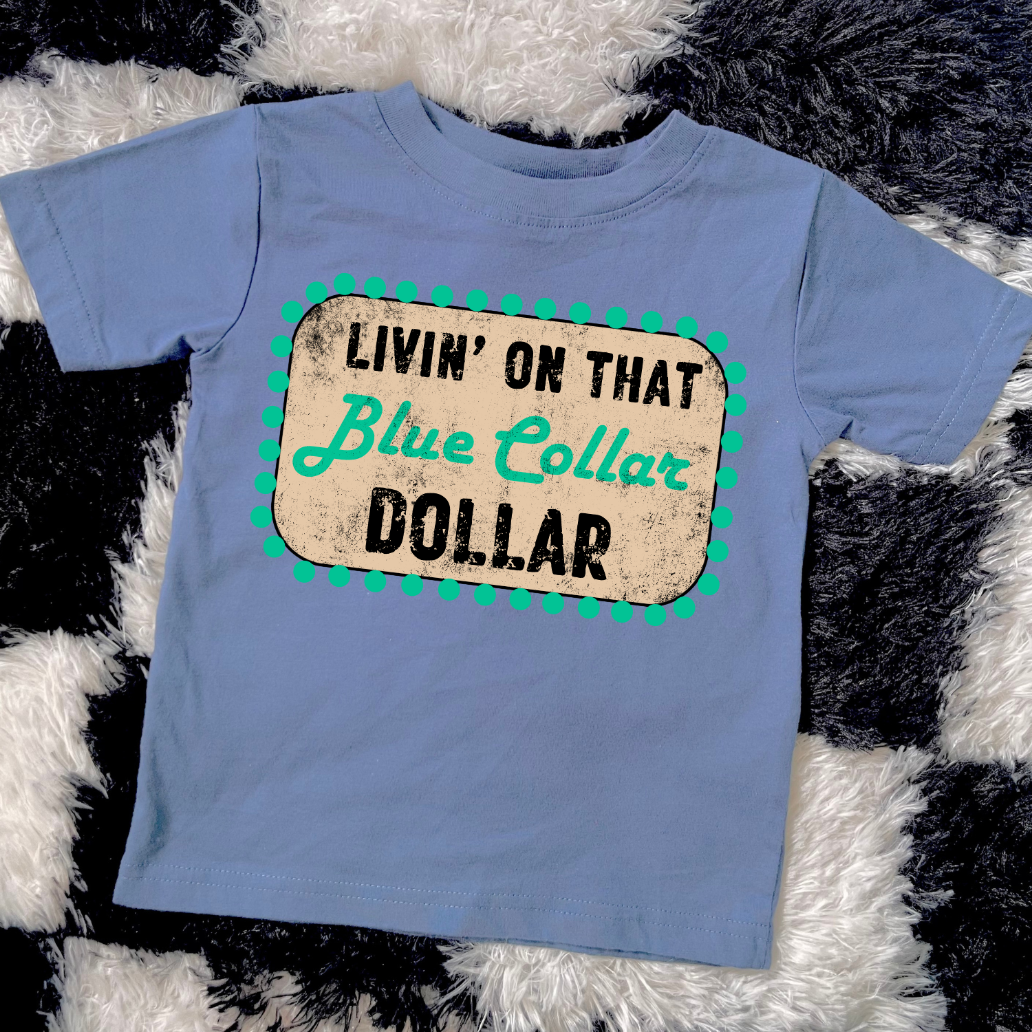 Blue collar dollar t-shirt